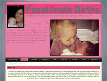 Tablet Screenshot of passionatebirths.co.za
